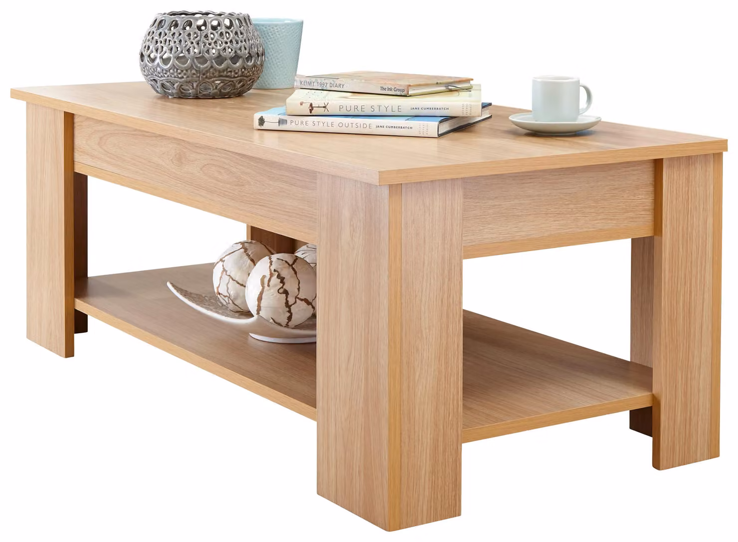 GFW Arvika Modern Lift Up Coffee Table in Light Oak – 2