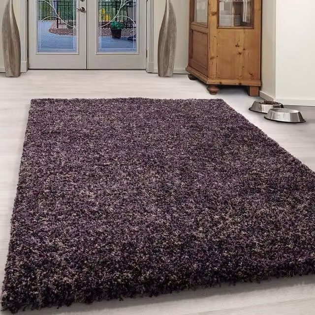 Bravich LTD Blended Shaggy Rug in Purple, W: 160 cm, D: 230 cm