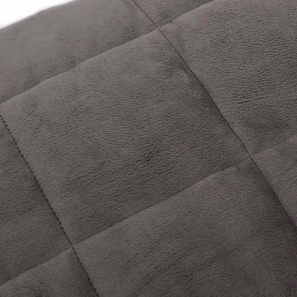 Berkfield Home Grey Weighted Blanket, Single, 6 kg, W: 137 cm, D: 200 cm – 2