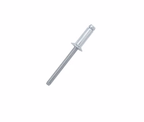 JRP Riveting Products Silver Aluminium and Steel Countersunk Head Rivets, 4.0 x 12 mm