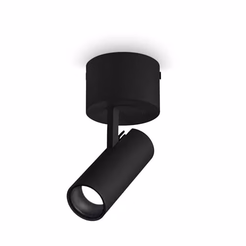 Netlighting Play LED Decorative Surface Mounted Downlight, Black, 3000K Warm White – 1