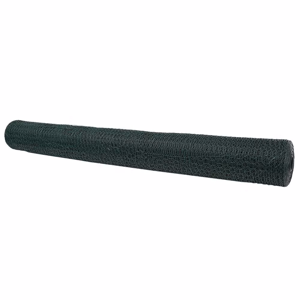 Berkfield Home Green Hexagon Steel and PVC Coated Fence, H: 140 cm x W: 10 m – 3