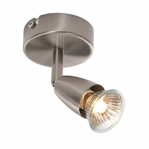 Netlighting Amalfi Adjustable GU10 Spotlight in Grey and Silver