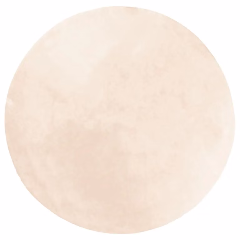 Berkfield Home HUARTE Round Short Pile Washable Rug in Beige, Diameter: 100 cm