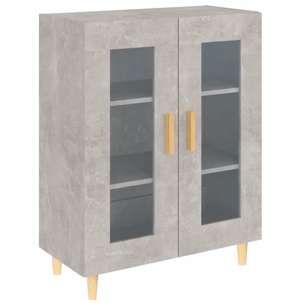 Berkfield Home Sideboard in Concrete Grey, W/D/H: 69.5 x 34 x 90 cm – 2