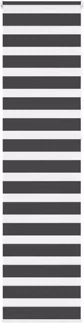 Berkfield Home Black Zebra Day and Night Blind, W: 55 cm, H: 230 cm – 1