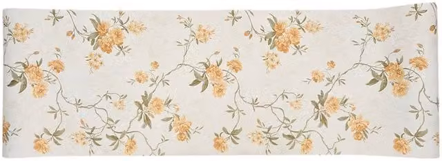 Living and Home Floral Botanical Cottage Style Wallpaper in Beige and Multicolour
