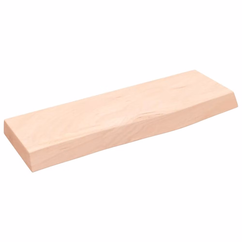 Berkfield Home Wall Mounted Rustic Oak Shelf in Light Tan, W/D/H: 60 x 20 x 4 cm – 2