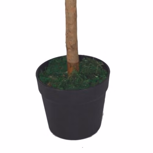 Leaf Deluxe Luxury Artificial Bay Laurel Tree Topiary Ball in Green and Black, Height: 90 cm – 3