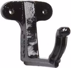 Hargreaves Premier Cast Iron Moulded Ogee Gutter Fascia Bracket, 125mm, Black