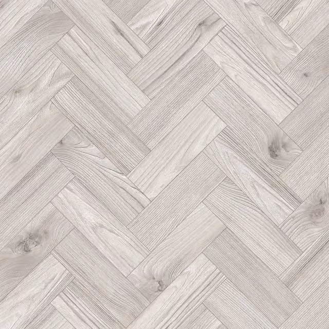 HolPa Wood Effect Luxury Vinyl Tile Planks in Silver and Grey, Covers 3.763sqm