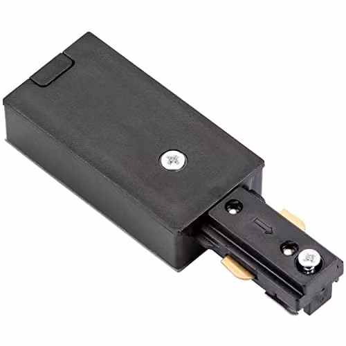 Loops Black Commercial Track Light Live End Strip Connector