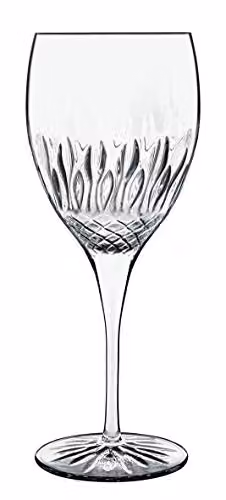 Bormioli Rocco Set of 4 Transparent Crystal Wine Glasses, 520ml