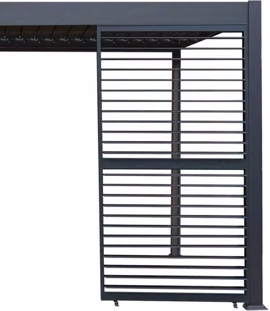 Monstershop Anthracite Aluminium Pergola Shutter Panel in Grey – 1