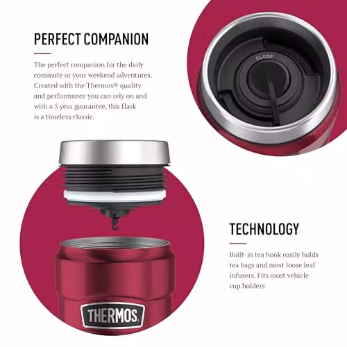 Thermos Stainless King Tumbler in Pink/Red, 470ml – 3