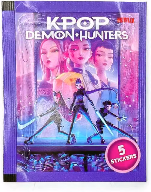 DIRAMIX K-POP Demon Hunters Sticker Pack with Holographic Designs, Multicolour and Purple Paper Stickers for Children – 1