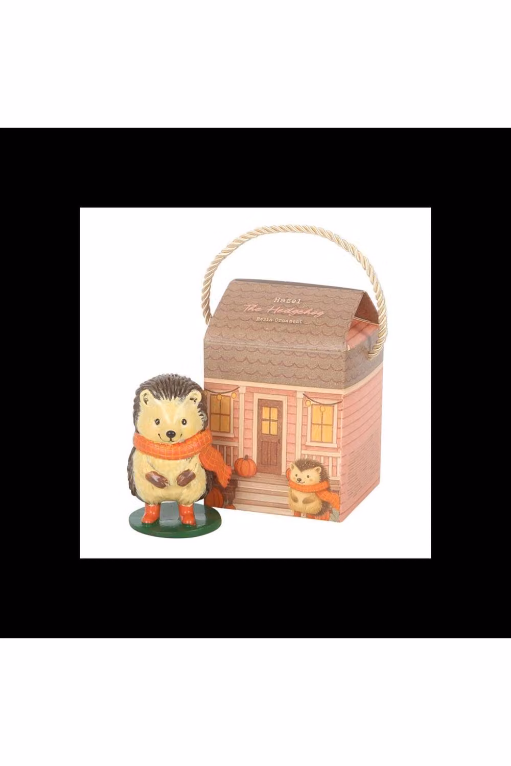 KDMD Hazel Hedgehog Christmas Tree Ornament Figurine in Brown and Orange – 2