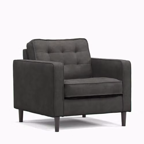Furnishings For Less UK Eden Toledo Fabric Armchair in Grey