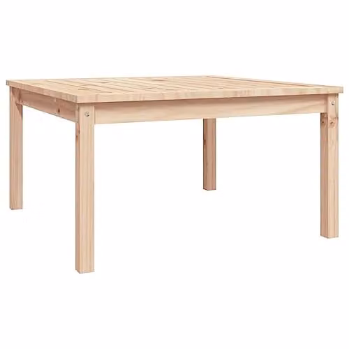 vidaXL Brown Solid Wood Pine Square Garden Table W/D/H: 82.5 x 82.5 x 45 cm – 1