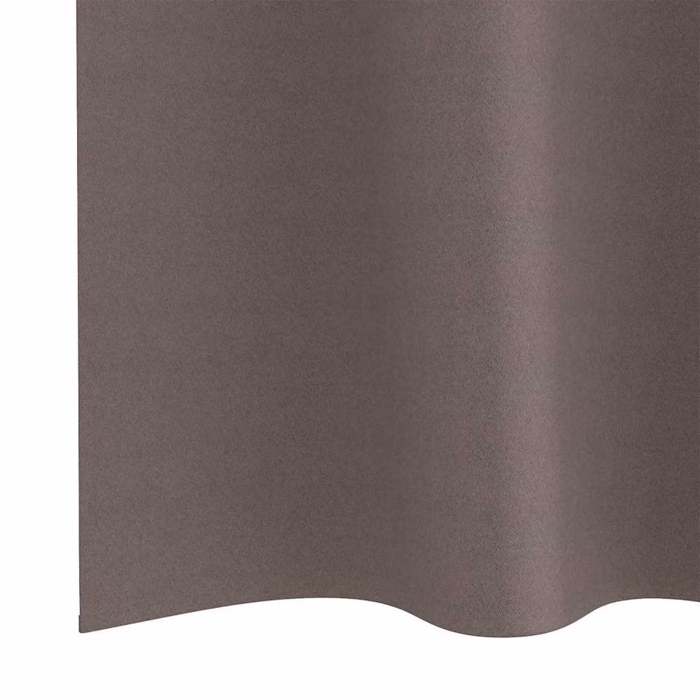 Berkfield Home Blackout Eyelet Curtains, 2 Pack, Brown, W: 140 cm, H: 175 cm – 6