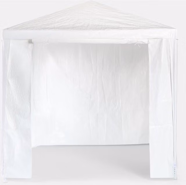 OHS Small Water Resistant Gazebo with Sides in White