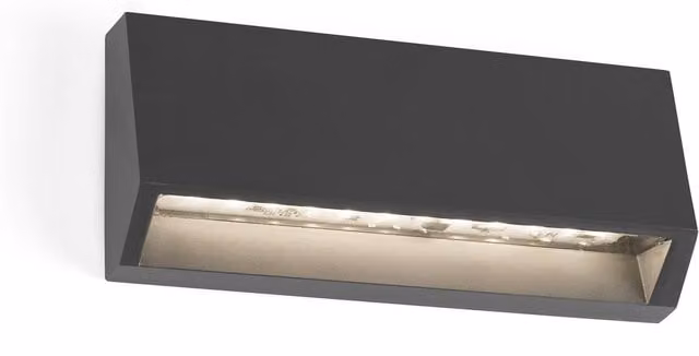 Netlighting Must LED Outdoor Medium Wall Light in Dark Grey, IP65 Rated and Saltwater Resistant