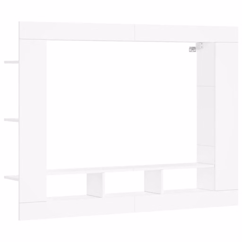 Berkfield Home Modern White TV Cabinet in Engineered Wood W/D/H: 152 x 22 x 113 cm – 2