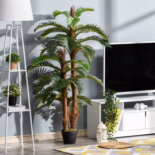 Outsunny Artificial Green Fern Plant Tree, Height: 150 cm