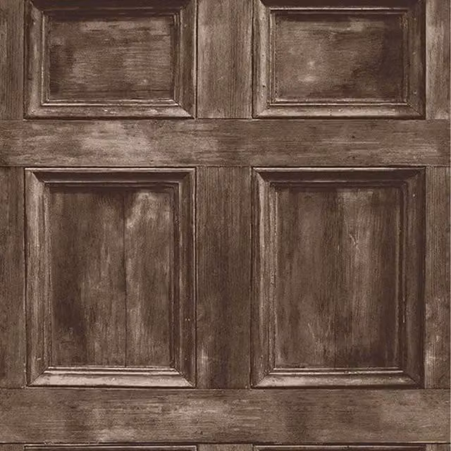 Fine Décor Wood Panel Wallpaper in Brown
