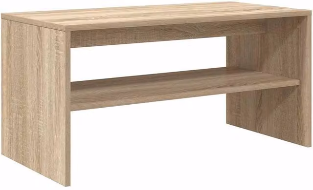 Berkfield Home Sonoma Oak TV Cabinet in Beige, W/D/H: 80 x 40 x 40 cm