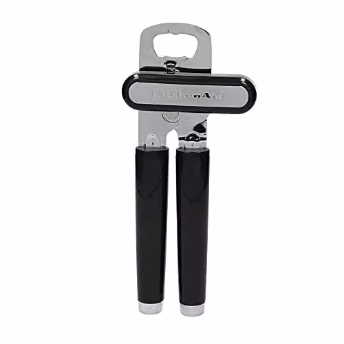 KitchenAid Black Heavy Duty Manual Multi Opener with Stainless Steel Blade and Ergonomic Grip, 21 cm