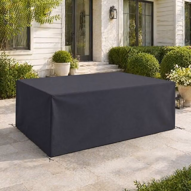 STILVORA Garden Furniture Cover, Black, W: 275 cm, D: 205 cm
