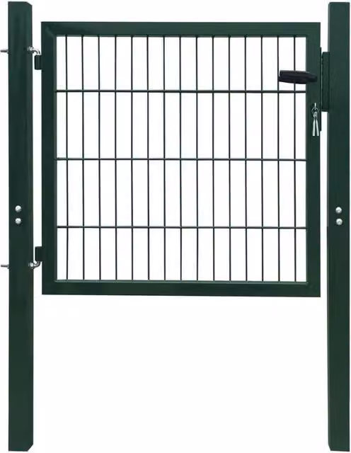 Berkfield Home Green Steel Swing Fence Gate W: 105 cm, H: 150 cm