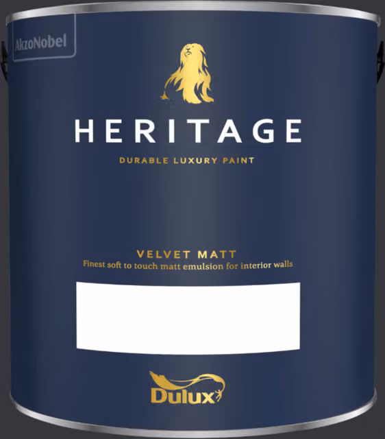 Dulux Trade Heritage Matt Dispersion Paint in Ravens Flight, 2.5 l