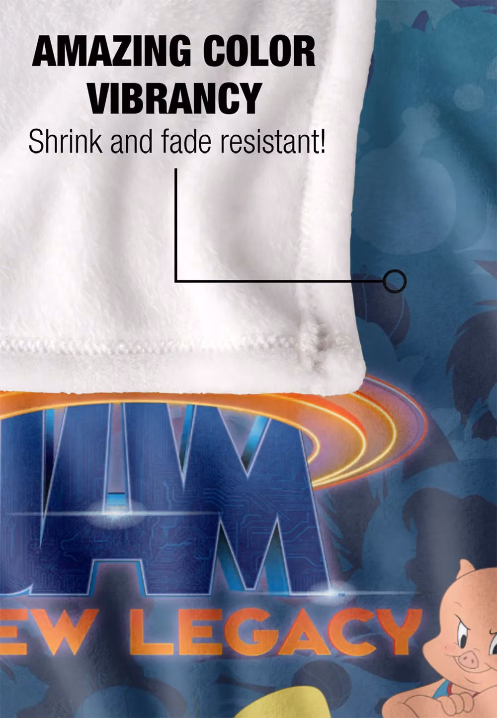 Warner Brothers Space Jam New Legacy Toon Squad Silky Touch Super Soft Throw Blanket in White, W/D: 127.0 x 152.4 cm – 4