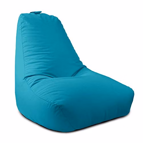 rucomfy Large Water Resistant Beanbag Chair Lounger for Adults in Turquoise