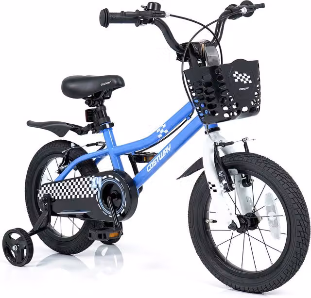 Costway Childrens Training Bicycle in Blue