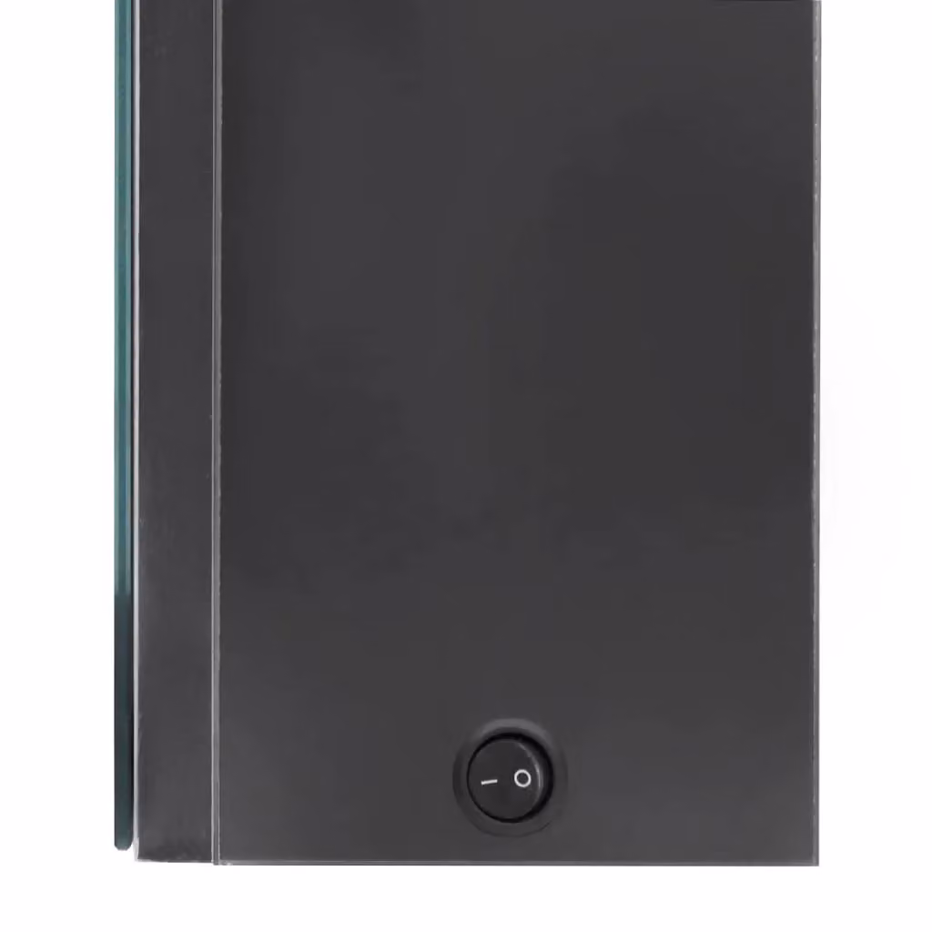 Berkfield Home LED Bathroom Mirror Cabinet in Grey, W/D/H: 50 x 13 x 70 cm – 3