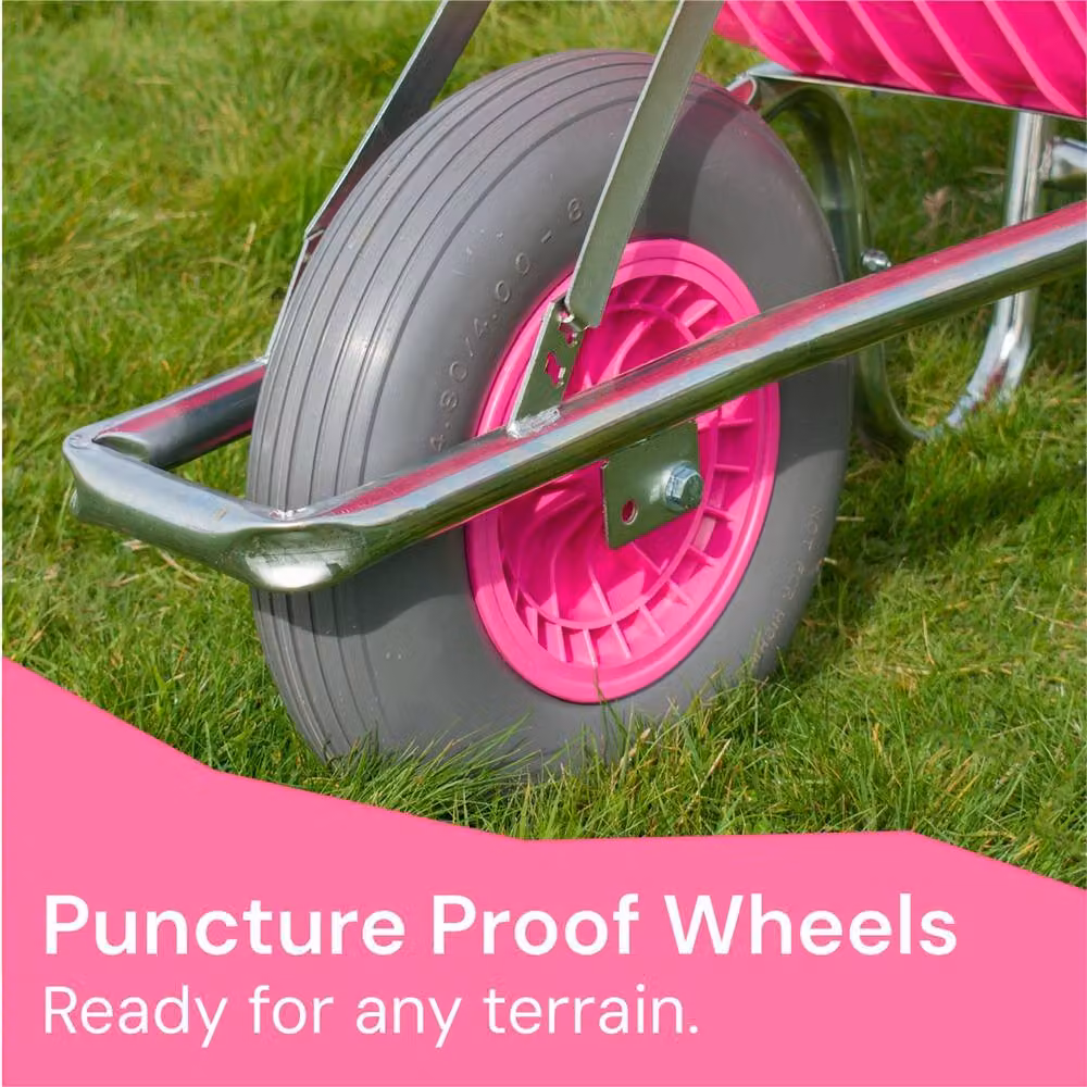 SPETLEK KCT 110L Garden Wheelbarrow in Pink – 3