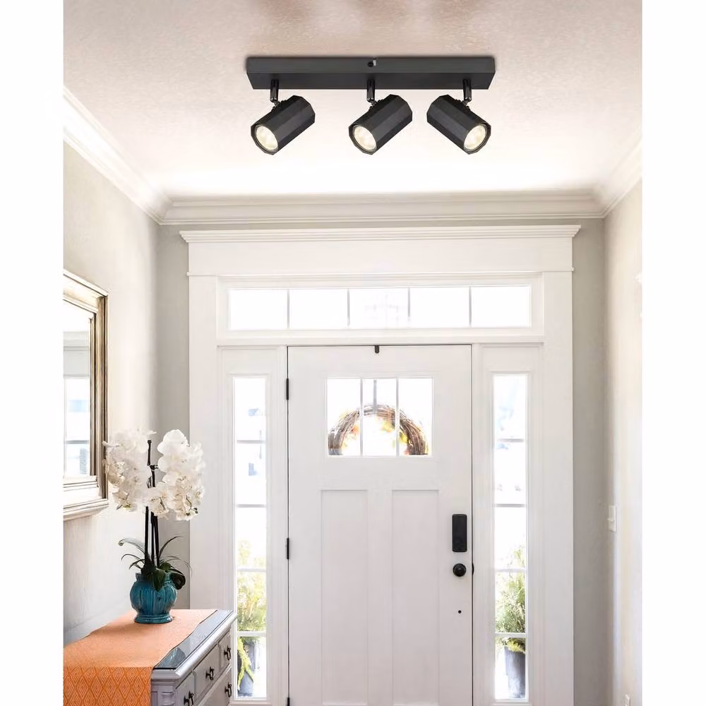Netlighting James Grey Matt Ceiling Spotlight Bar with 3x GU10 Adjustable Aluminium Metal Lights W/D/H: 75 x 39 x 14.5 cm – 5