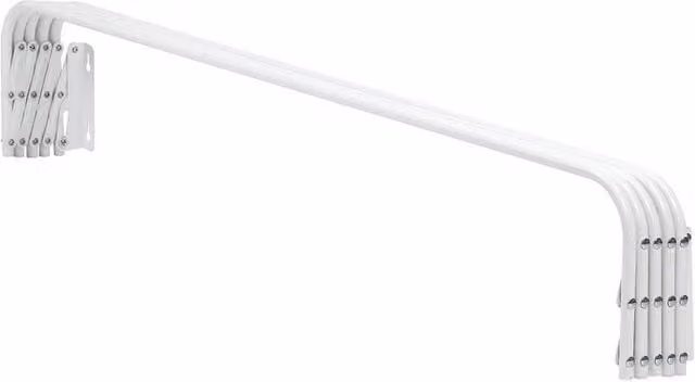 Kelvenix White Indoor Folding Wall Mounted Extendable Dryer Rack, 0.6m2 – 1