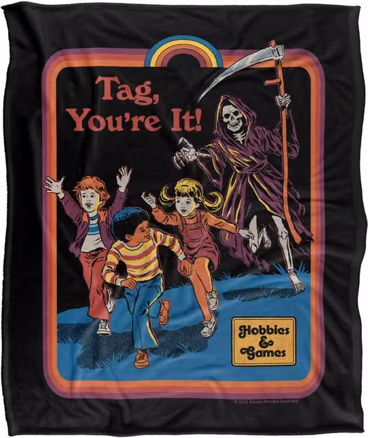 Steven Rhodes Tag You're It Multicolour Super Soft Fleece Throw Blanket W/D/H: 152 x 127 cm – 1