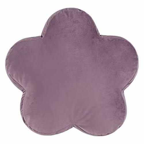 Riva Home Purple Floral Velvet Round Cushion, W/D/H: 45 x 45 x 45 cm – 1