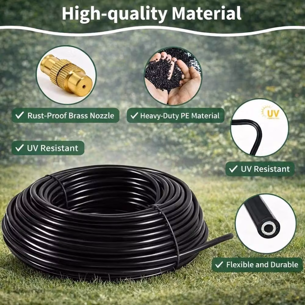 FLAVORA 20m Garden Drip Irrigation Kit in Black – 3