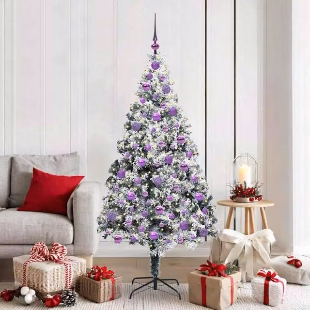 Berkfield Home Artificial Christmas Tree with 300 LEDs in Green, Height: 180 cm – 1