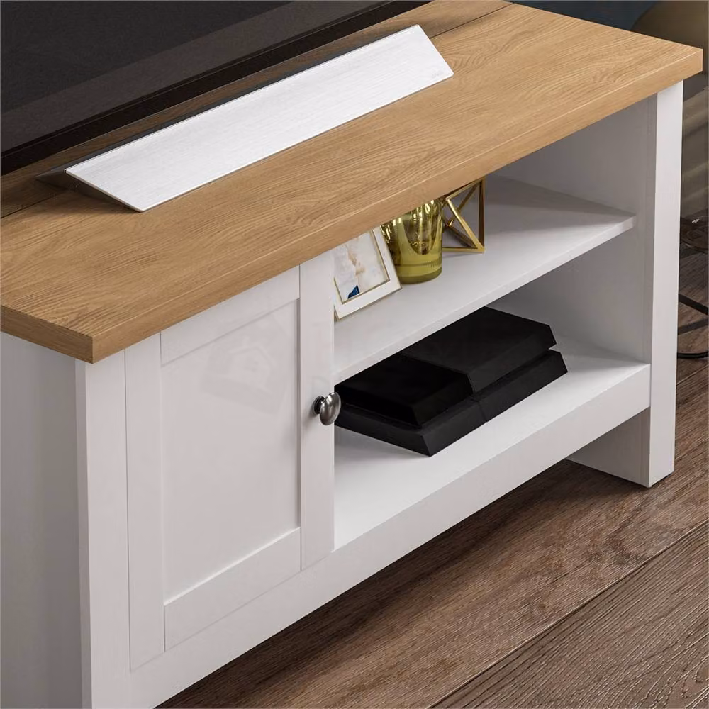SPETLEK White Oak Scandinavian Style TV Cabinet Stand and Sideboard with 1 Door – 3