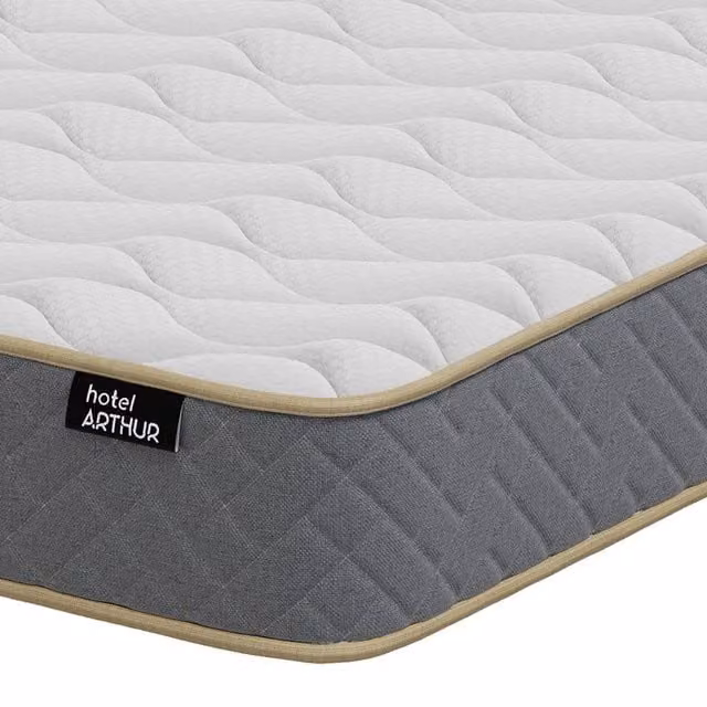 Arthur Sleep Hotel Arthur 1000 Source 5 Medium Firm Pocket Spring Mattress in White, W/D/H: 140 x 200 x 26 cm
