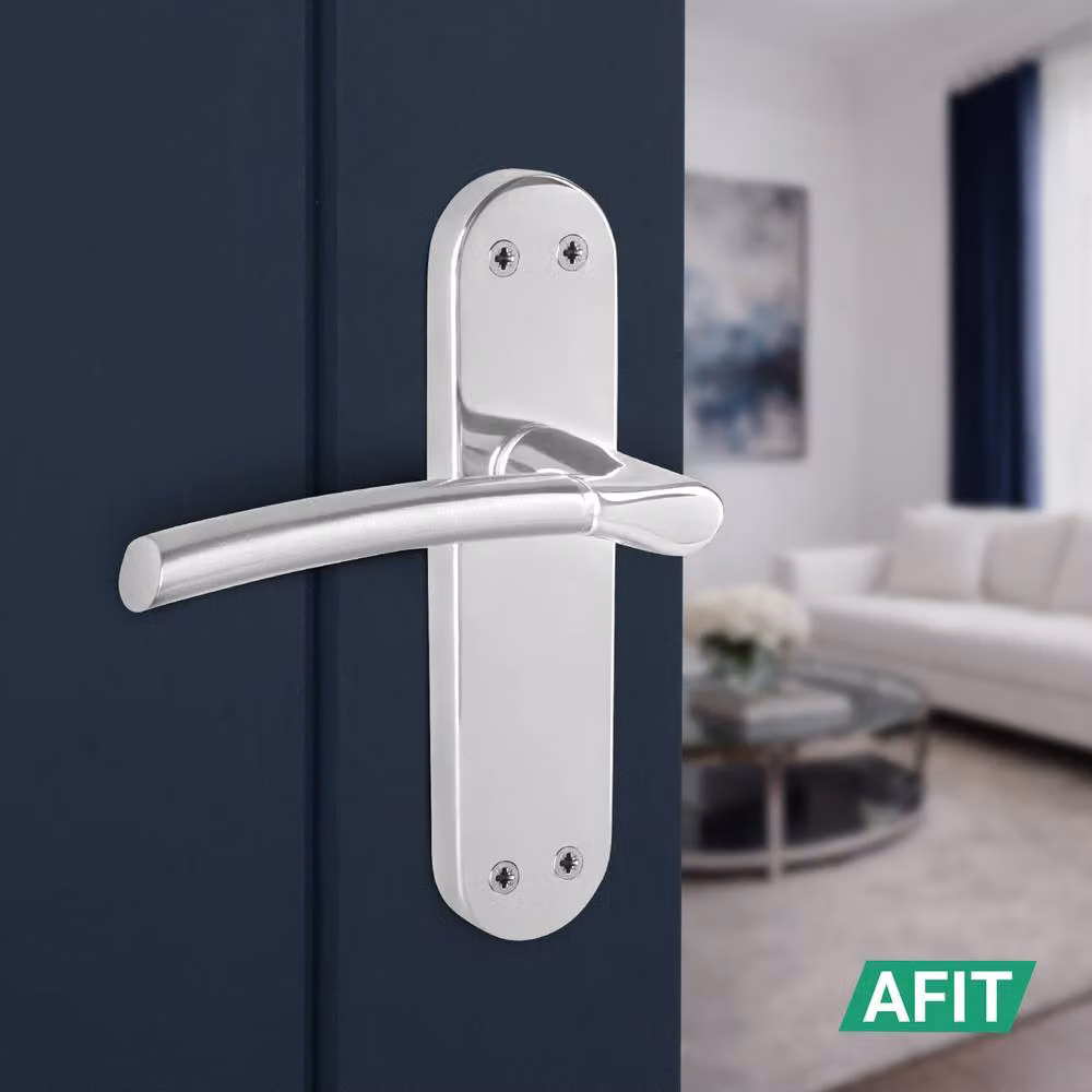 AFIT Boston Chrome Satin Nickel Feature Handle Latch Hinges, 6 Pairs, 150 x 150 mm – 4