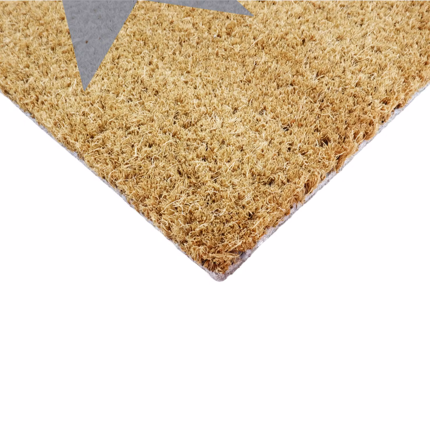 Artsy Mats Country Home Star Extra Large Grey and Beige Coir Doormat, W: 90 cm, D: 60 cm – 4