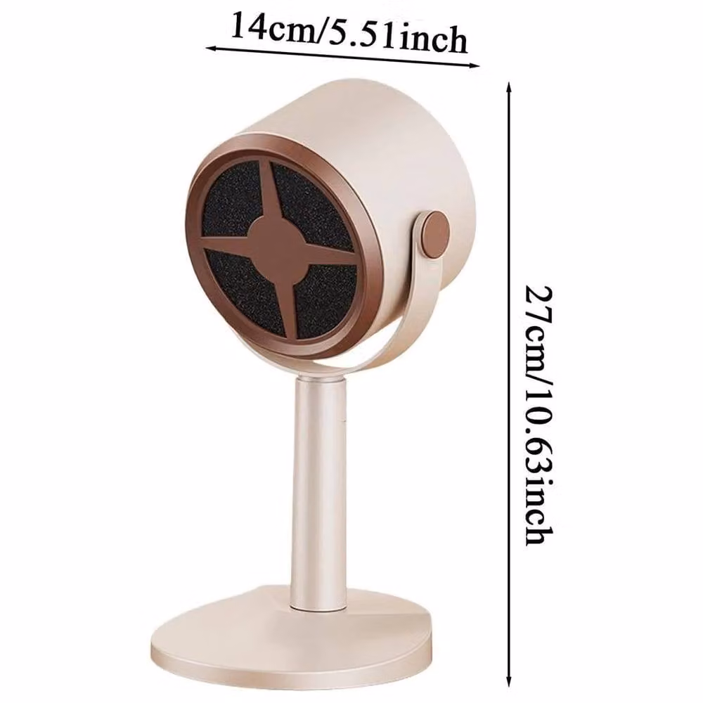 NESTLUNE Mini Portable Smoke Purifier Fan, Beige, W/D/H: 100 x 15 x 15 cm – 2